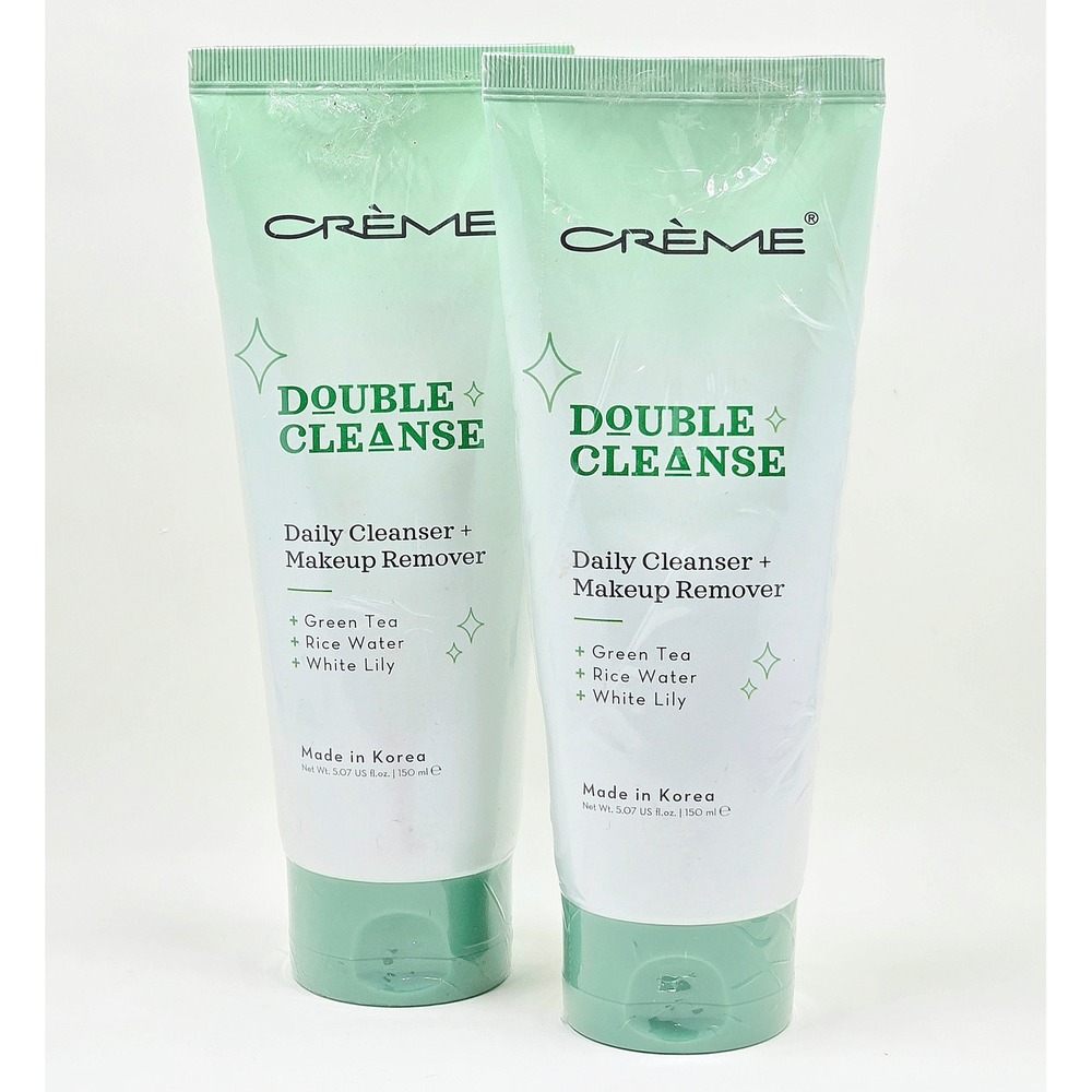 The Crème Shop Double Cleanse Daily Cleanser + Makeup Remover 5.07 oz 2-Pack